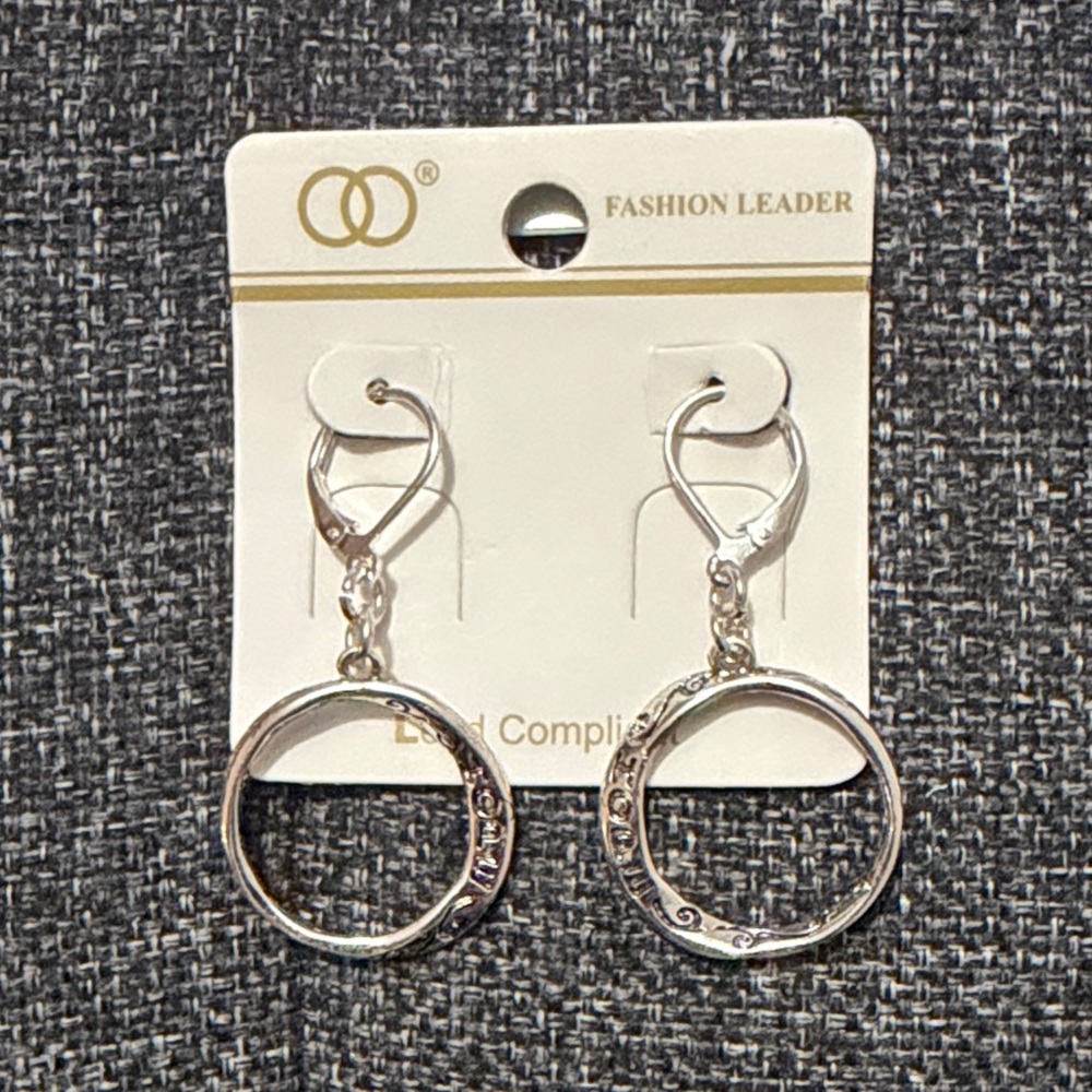 Silver Circle Earrings
